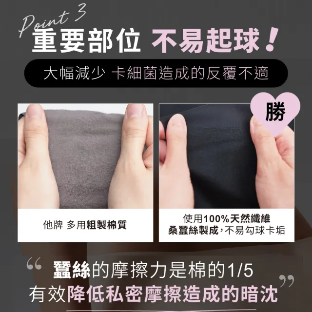 【Relove】無痕透氣桑蠶絲內褲3件組 柯夢波丹聯名(經典黑/燕麥灰/奶茶膚3色任選)