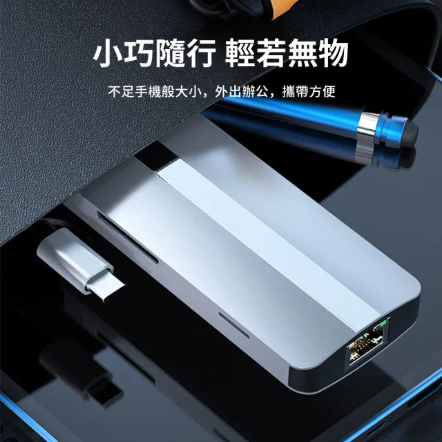 【ANTIAN】七合一 Type-C 多功能HUB轉接器(PD快充/USB3.0擴展塢/HDMI集線器/Mac轉接頭)