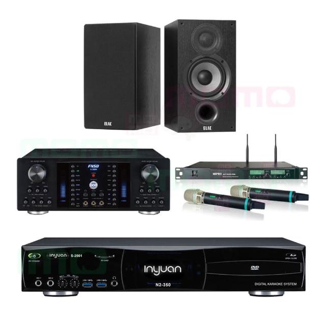 【音圓】S-2001 N2-350+A-380N+ACT-8299PRO++Elac Debut 2.0 DB62(點歌機4TB+擴大機+無線麥克風+喇叭)