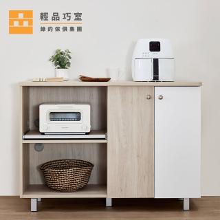 【輕品巧室-綠的傢俱集團】積木系列樸香-託盤滑軌電器鬥櫃(餐櫃/儲物櫃/餐櫥櫃/F1級歐洲系統板材)