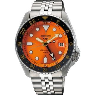 【SEIKO 精工】5 Sports 系列 GMT機械腕錶(4R34-00A0U/SSK005K1)