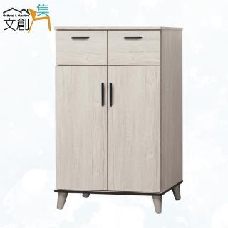 【文創集】華安2.7尺二門二抽鞋櫃