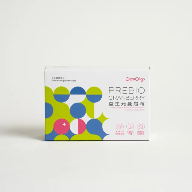 【Papaoligo 糖老爹】益生元蔓越莓4克x21入x1盒(精選原料 複方比單方更有感)