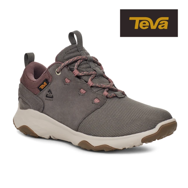 【TEVA】原廠貨 女 Canyonview Low 低筒防潑水戶外登山鞋/休閒鞋(深海鷗灰-TV1137450DGGBR)