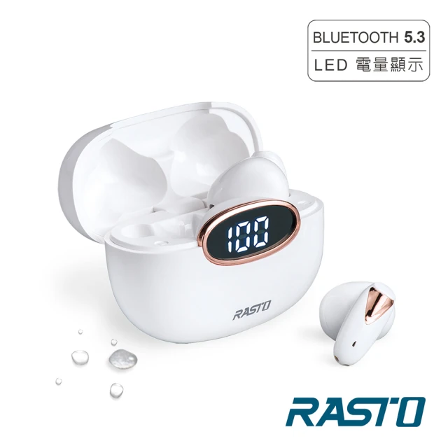 RASTO RS46 真無線藍牙耳機(雙耳自動配對/來電接聽/單耳可用)