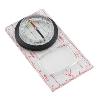 【Hamlet】5入超值組 定向越野放大鏡地圖尺指北針 B218(登山露營 童軍社團 地形勘查)