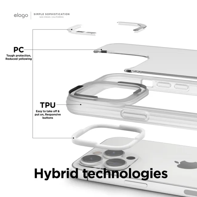 【Elago】iPhone 14 Pro/14Pro Max Dual防摔邊框手機殼(i14防摔殼 透明殼)