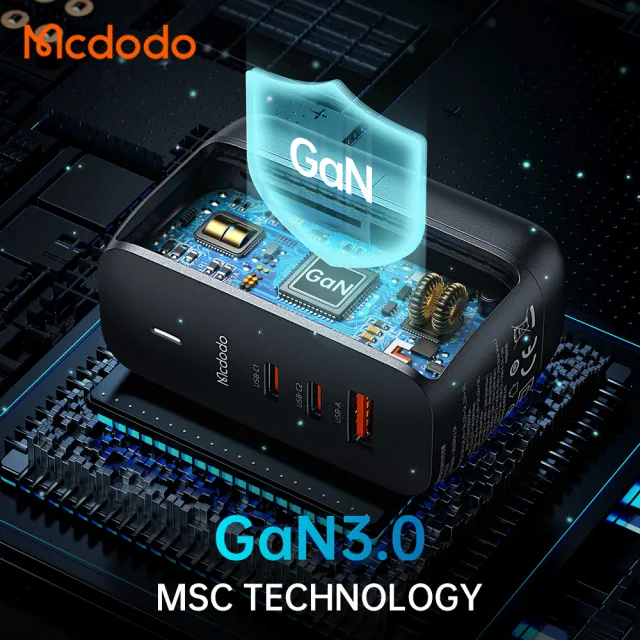 【麥多多 Mcdodo】GaN 65W 旗艦版氮化鎵急速充電器(GaN Type C/USB 三孔PD快充)