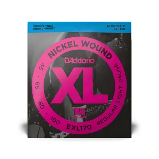 【D’Addario】EXL170 4弦貝斯弦 45-100(原廠公司貨 商品保固有保障)