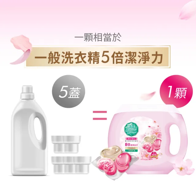 即期品【植淨美】動力香豆洗衣膠囊/洗衣球55顆x2盒(粉紅櫻花)