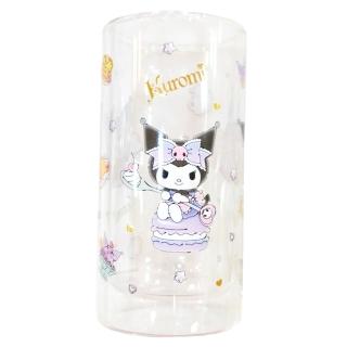 【小禮堂】酷洛米 無把雙層玻璃杯 250ml - 女僕咖啡(平輸品)