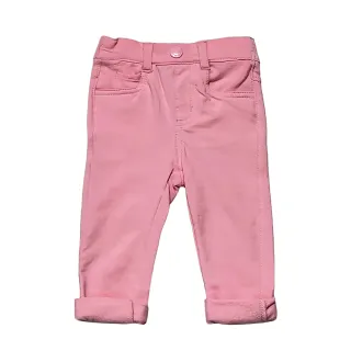 【mothercare】專櫃童裝 粉色反摺長褲(9個月-3歲)
