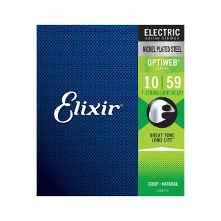 【ELIXIR】19074 Optiweb 電吉他七弦 10-59(原廠公司貨 商品保固有保障)