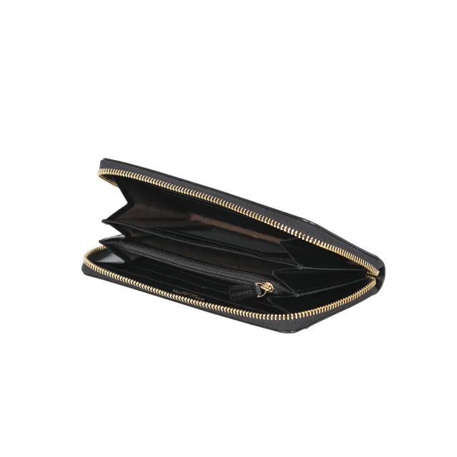 【BRAUN BUFFEL 德國小金牛】城市 10卡拉鍊長夾-黑色(BF696-602-BK) 錢包送禮推薦