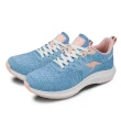【KangaROOS 美國袋鼠鞋】女 RUN SPEED 透氣吸濕 輕量緩震 慢跑鞋(淺藍-KW21426)