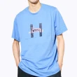 【Tommy Hilfiger】TOMMY 經典印刷大H文字圖案短袖T恤 上衣-藍色(平輸品)