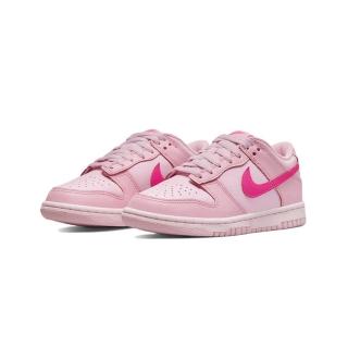 【NIKE 耐吉】Nike Dunk Low Triple Pink 頑皮豹粉 大童 DH9765-600