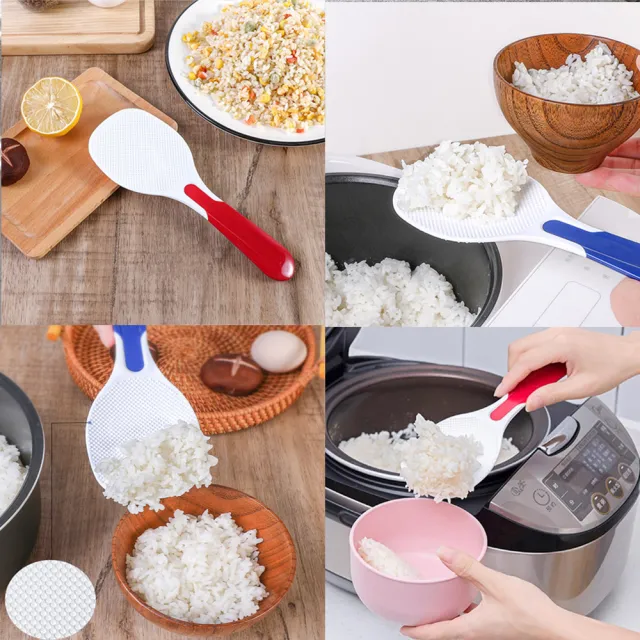 【寶盒百貨】2入日本製 K-296三色飯匙 不沾黏飯勺(盛飯勺 飯瓢 電子鍋飯匙 煮飯鍋飯匙)