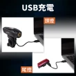 【BV】福利品 高亮度300流明防水自行車前燈後燈組 USB充電(外盒微損 商品全新完好)