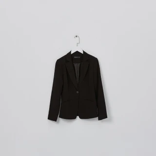 【MASTINA】剪裁設計正裝-女長袖外套 設計 黑(黑色/魅力商品/版型適中)