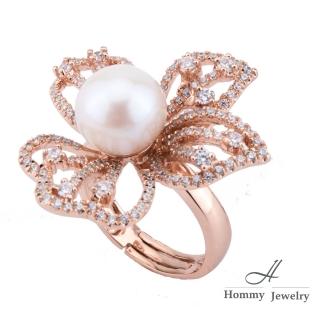 【Hommy Jewelry】Pure Pearl Rococo 天然頂級全圓珠璀璨戒(珍珠)