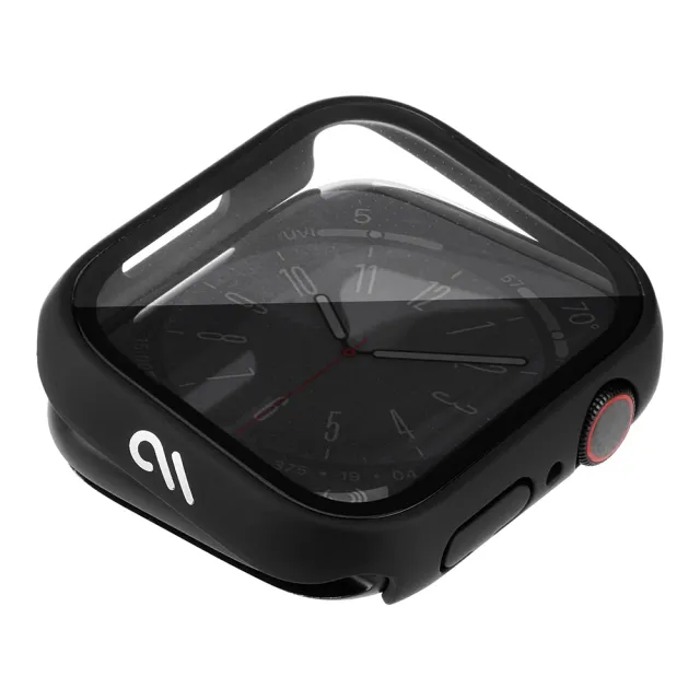 【CASE-MATE】Apple Watch 45mm 7-8代 Tough 內建玻璃貼一體成型保護殼(黑)