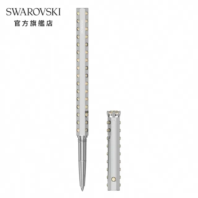 【SWAROVSKI 官方直營】Millenia 圓珠筆 匠心之作 米色 鍍鉻 交換禮物