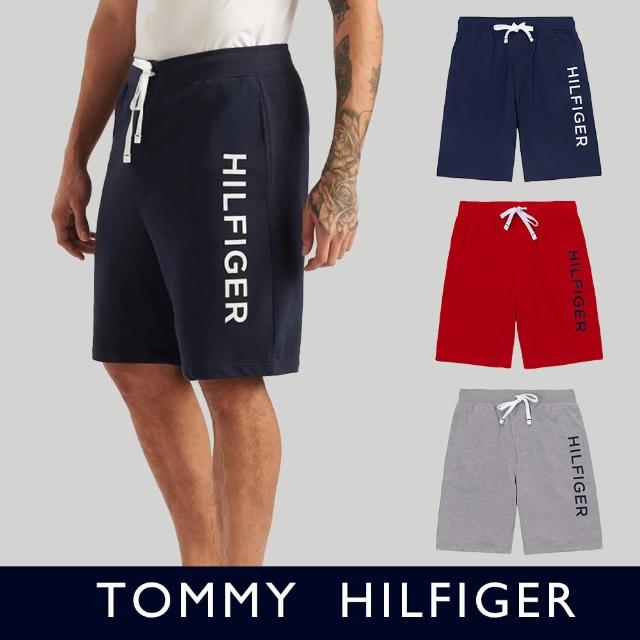 【Tommy Hilfiger】TOMMY 經典文字圖案休閒棉短褲 休閒褲-多色組合(平輸品)