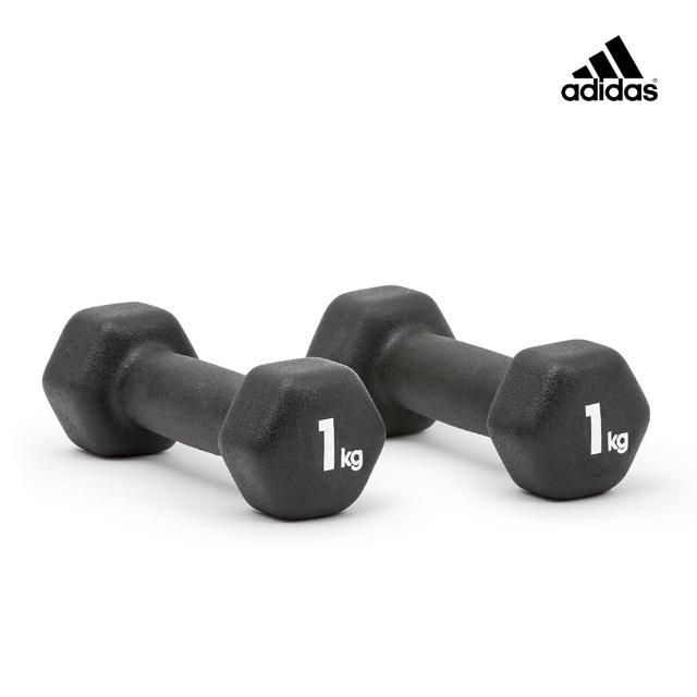 【adidas 愛迪達】六角健身啞鈴(1kg/2入)