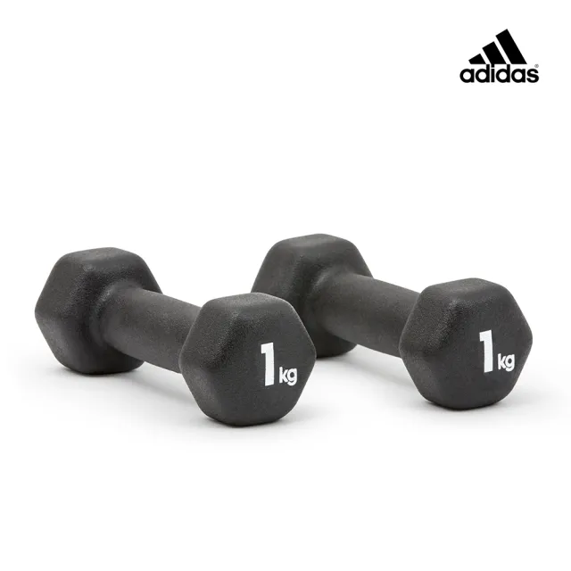 【adidas 愛迪達】六角健身啞鈴(1kg/2入)