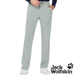 【Jack wolfskin 飛狼】男 鬆緊設計涼感休閒長褲 登山褲(巖灰)