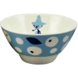 【小禮堂】Moomin 陶瓷碗 - 藍阿金款(平輸品)