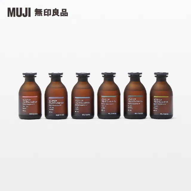 【MUJI 無印良品】空間芬香油/60ml.草本+專用藤枝/60ml用.8入