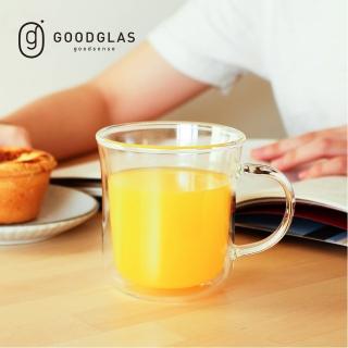 【好玻GOODGLAS】MUG雙層玻璃杯-清透340ml