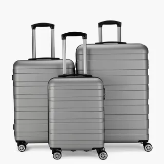 【DISEGNO】20+24+28吋極簡生活大容量拉鍊登機行李箱三件組