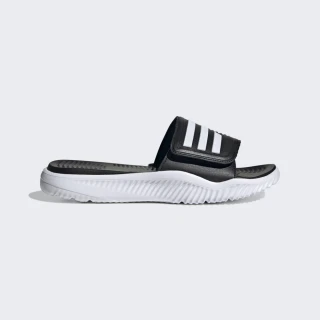 【adidas 愛迪達】Alphabounce Slide 2.0 男女 涼拖鞋 運動 休閒 彈力 避震 黑白(GY9415)