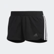 【adidas 愛迪達】Pacer 3s Knit 女 運動短褲 運動 訓練 健身 慢跑 舒適 愛迪達 黑(DU3502)