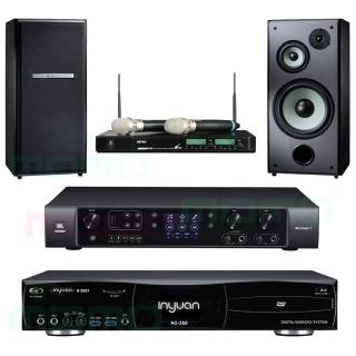 【音圓】N2-350+JBL BEYOND 1+ACT-941+M-103(4TB伴唱機+多功能擴大機+無線麥克風+桌上型喇叭)