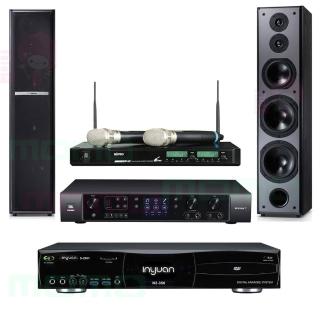 【音圓】N2-350+JBL BEYOND 1+ACT-941+TDF M6(4TB伴唱機+多功能擴大機+無線麥克風+落地型喇叭)