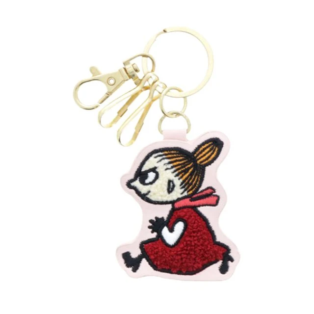 【sun-star】Moomin 嚕嚕米 造型刺繡鑰匙圈 小不點亞美(生活雜貨)