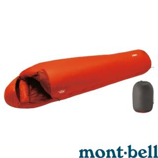 【mont bell】Seamless Down Hugger Wr 800#1羽絨睡袋 橘 L R 1121399OG