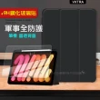 【VXTRA】2022 iPad 10 第10代 10.9吋 軍事全防護 晶透背蓋 超纖皮紋皮套+9H玻璃貼