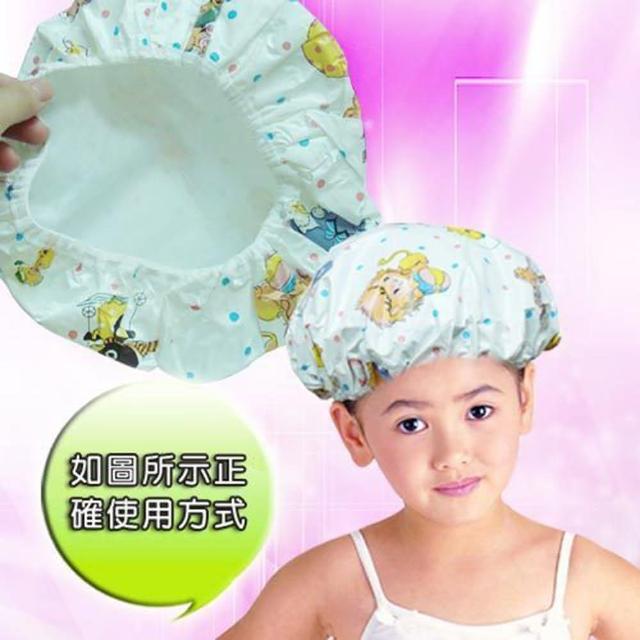 【PS Mall】雙層防水材質布 兒童浴帽 1入(J208)
