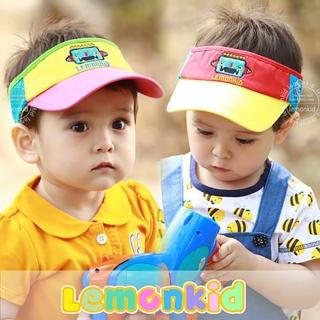 【Billgo】*現貨*彩色機器人遮陽帽 4色 可愛拚色棉質帽(正韓lemonkid品牌)