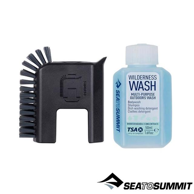 【SEA TO SUMMIT】鍋具清潔組-刷子、清洗劑50ml(清潔用品/野營/露營/廚房)