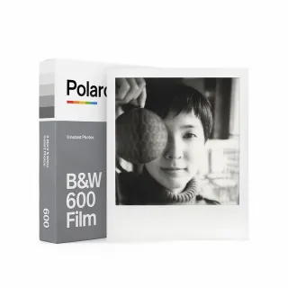 【Polaroid 寶麗來】600型 黑白色白框相紙(D6F2)