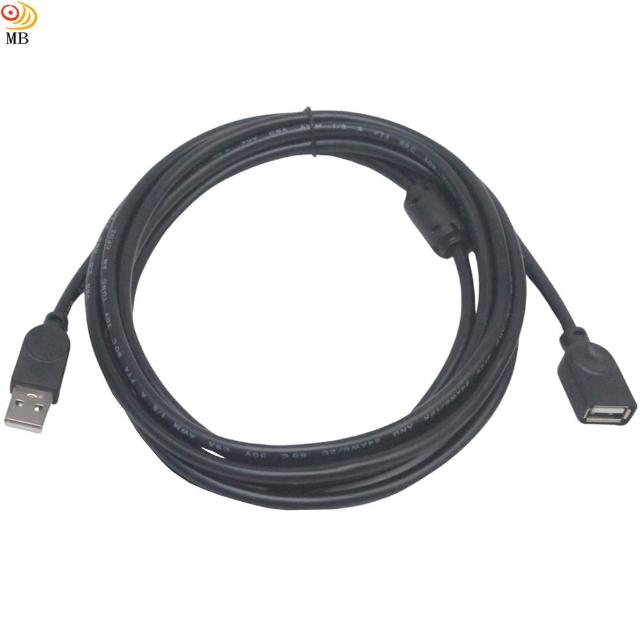 【月陽】2.7米公對母雙屏蔽磁環USB延長線傳輸線充電線(USB27M)