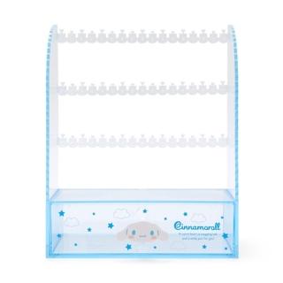【小禮堂】大耳狗 透明飾品收納架 - 藍大臉(平輸品)