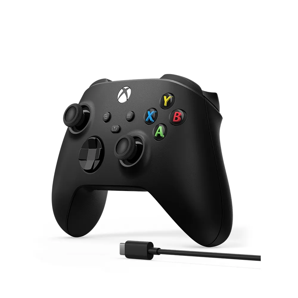 【Microsoft 微軟】XBOX 原廠無線控制器+USB-C 纜線(磨砂黑)