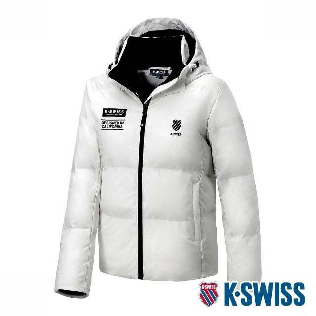 【K-SWISS】羽絨外套 Down Jacket-男-白(107344-100)